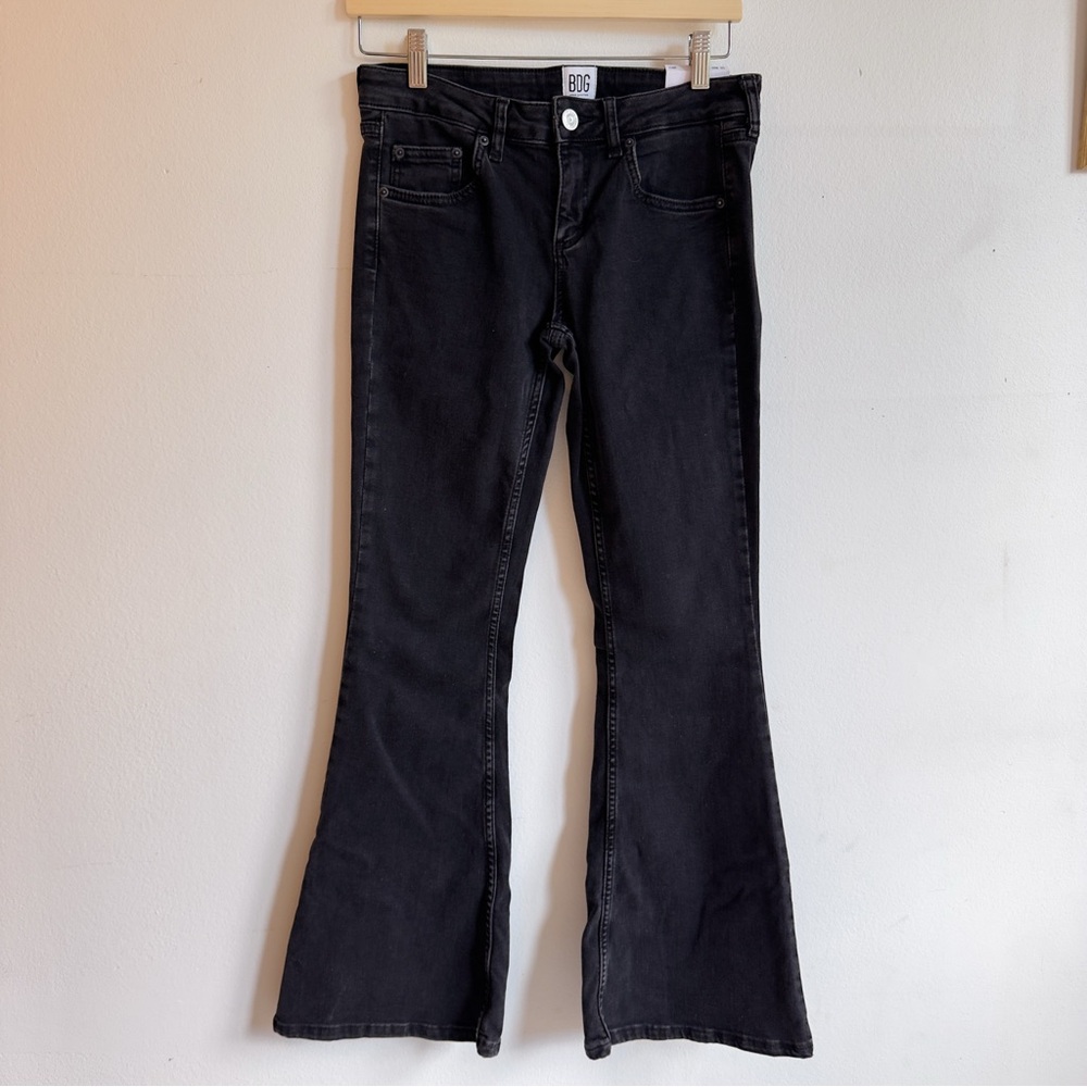 Urban Outfitters BDG Low Rise Flare Jeans Black NWT Size 28 Y2K